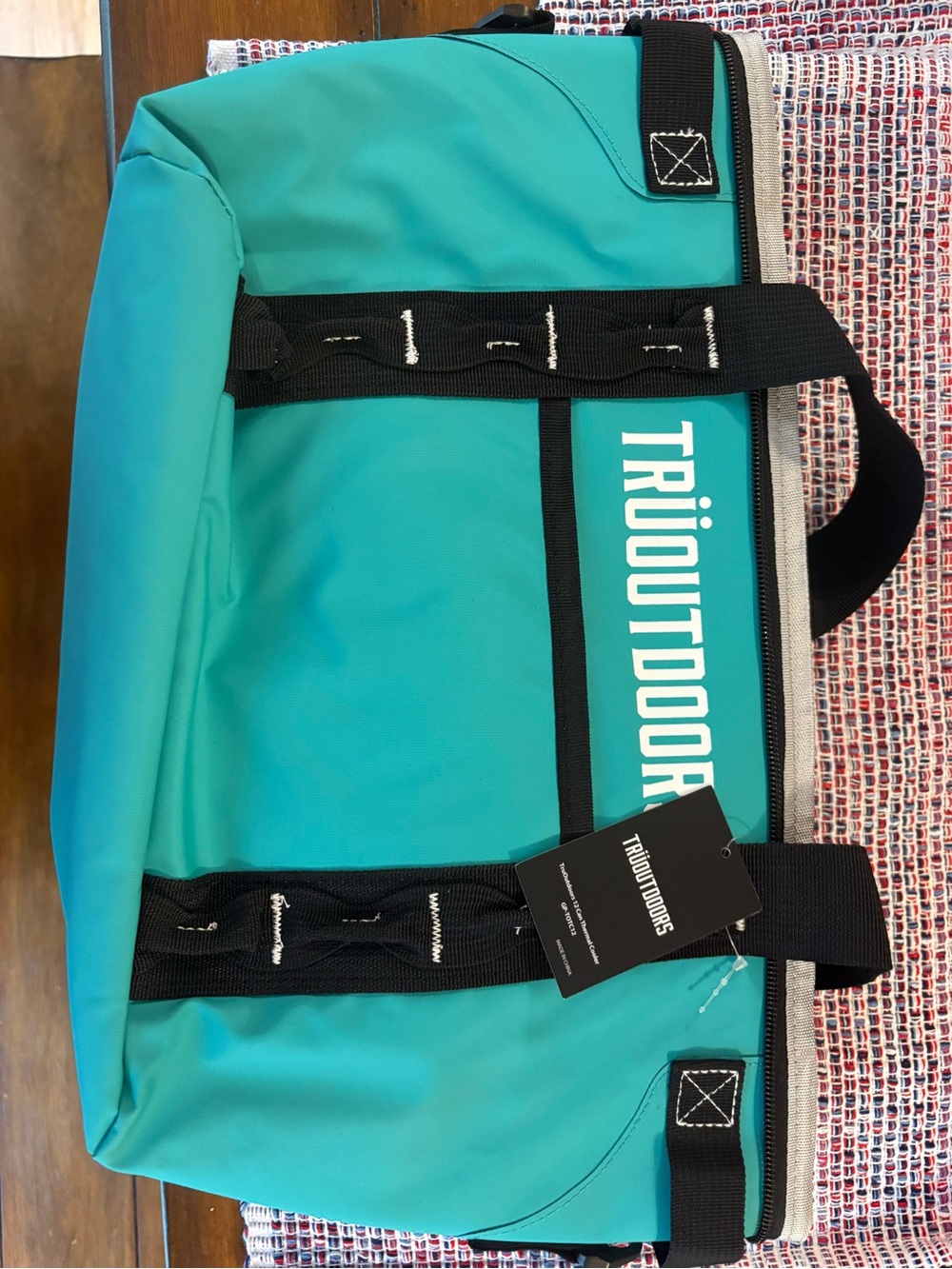 TRUOUTDOORS Teal Thermal Bag